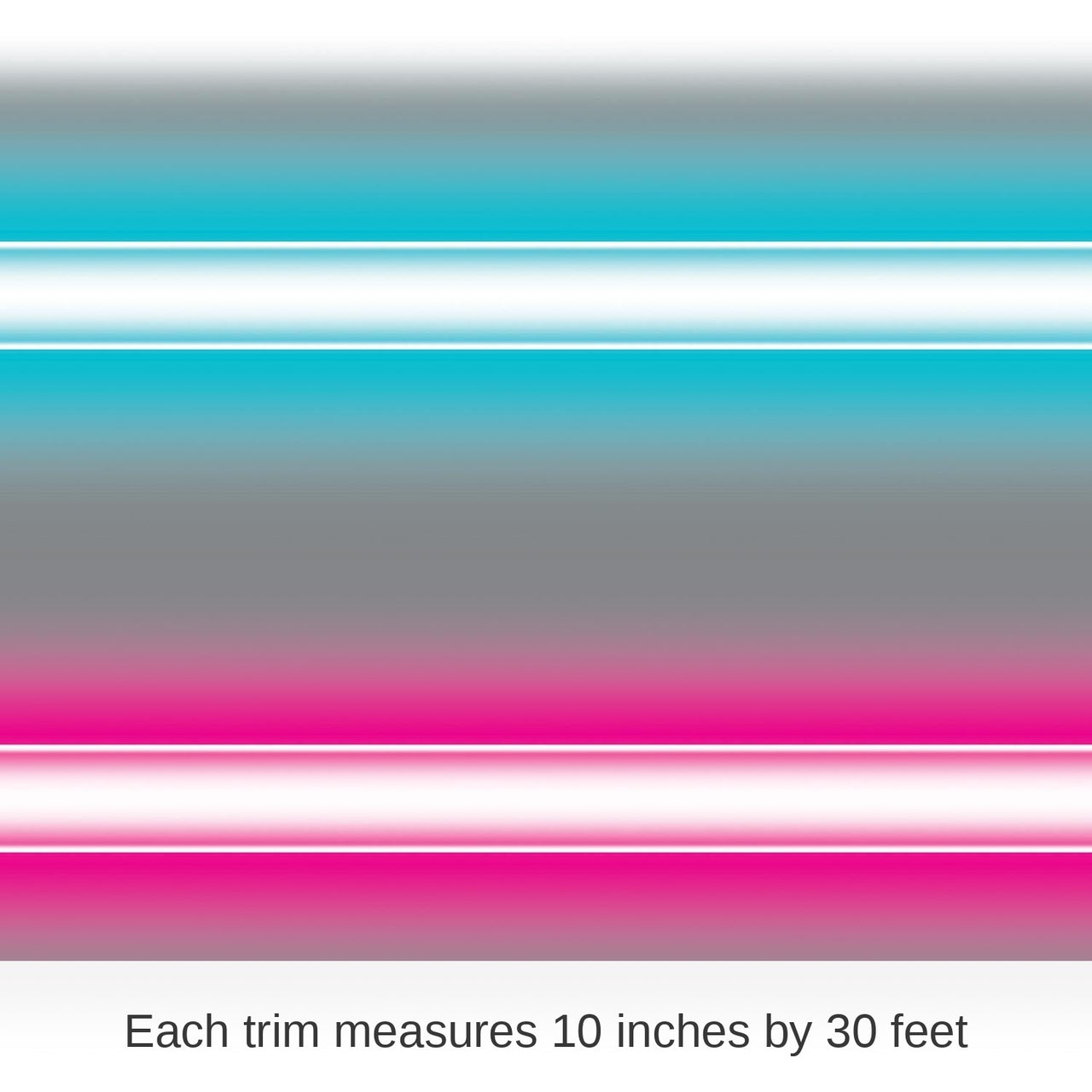 6 Pack Bulk Neon Party Border Trim Wall Decoration