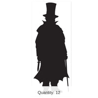 12 Pack Bulk Villain Party Silhouette