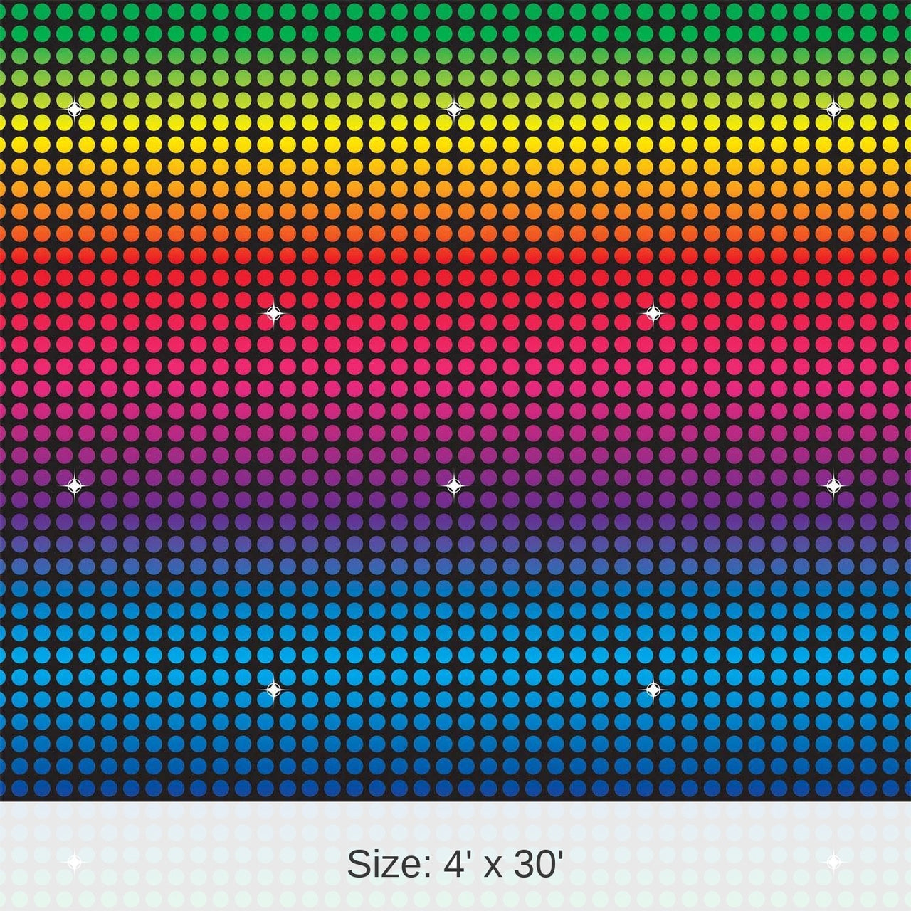 6 Pack Bulk Disco Party Backdrop