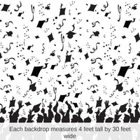 6 Pack Bulk Graduation Party Backdrop