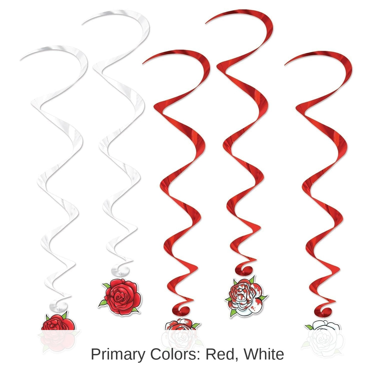 30 Piece Bulk Rose Party Whirls