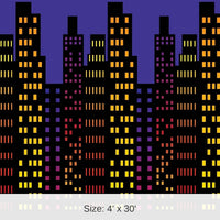 6 Pack Bulk Cityscape Party Backdrop