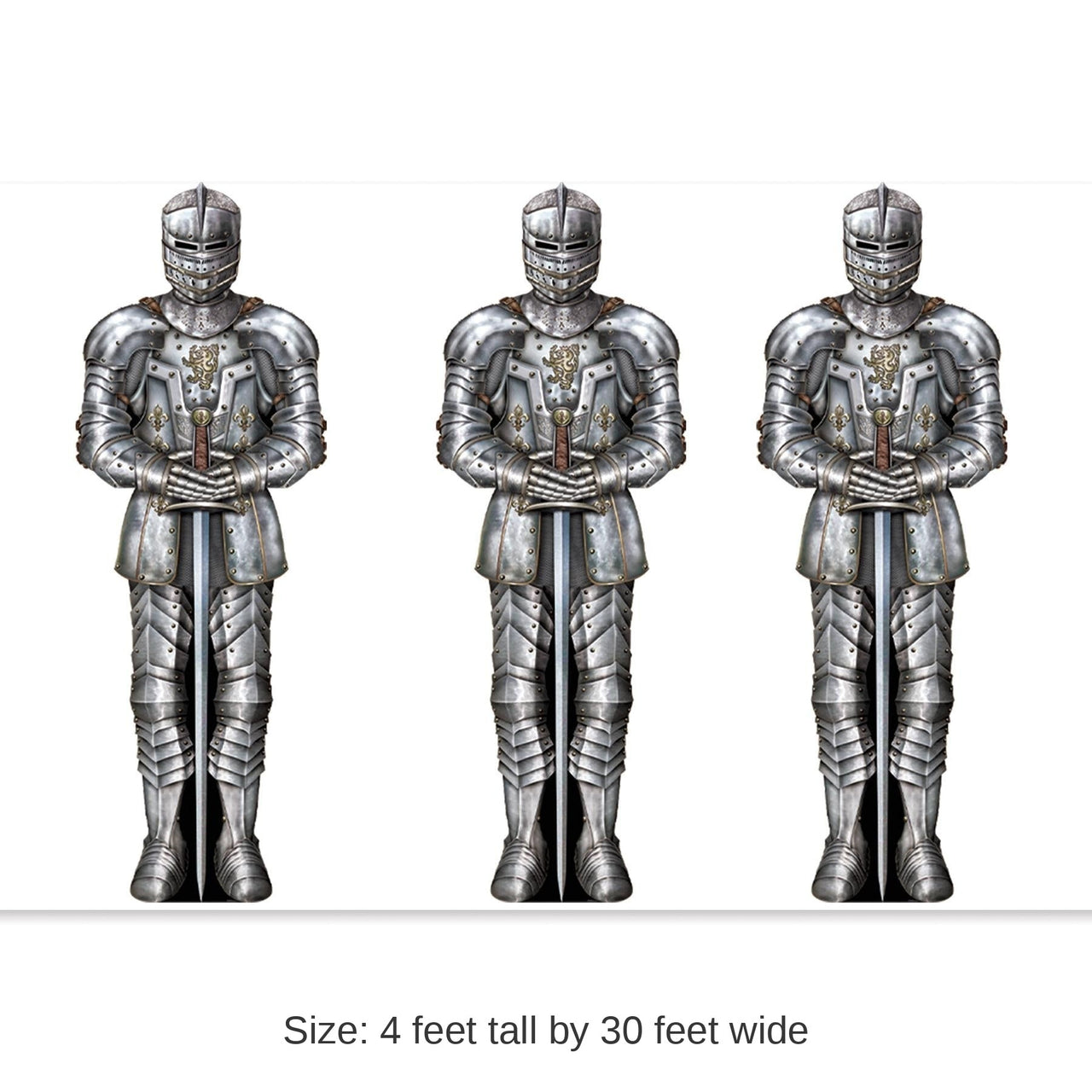 6 Pack Bulk Wall Of Knights Party Backdrop