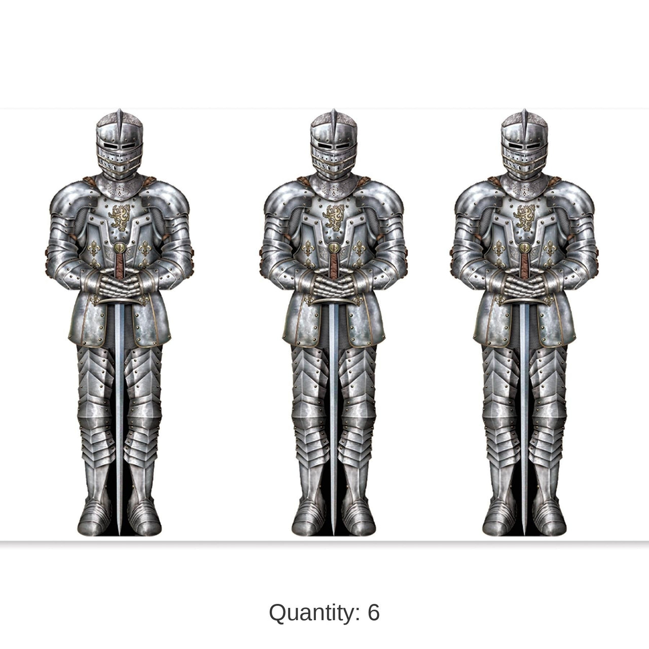 6 Pack Bulk Wall Of Knights Party Backdrop