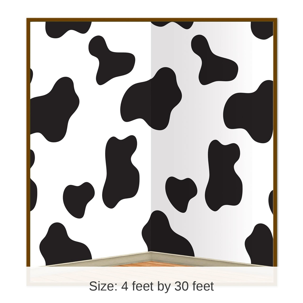 6 Pack Bulk Cow Print Party Backdrop