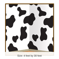 6 Pack Bulk Cow Print Party Backdrop