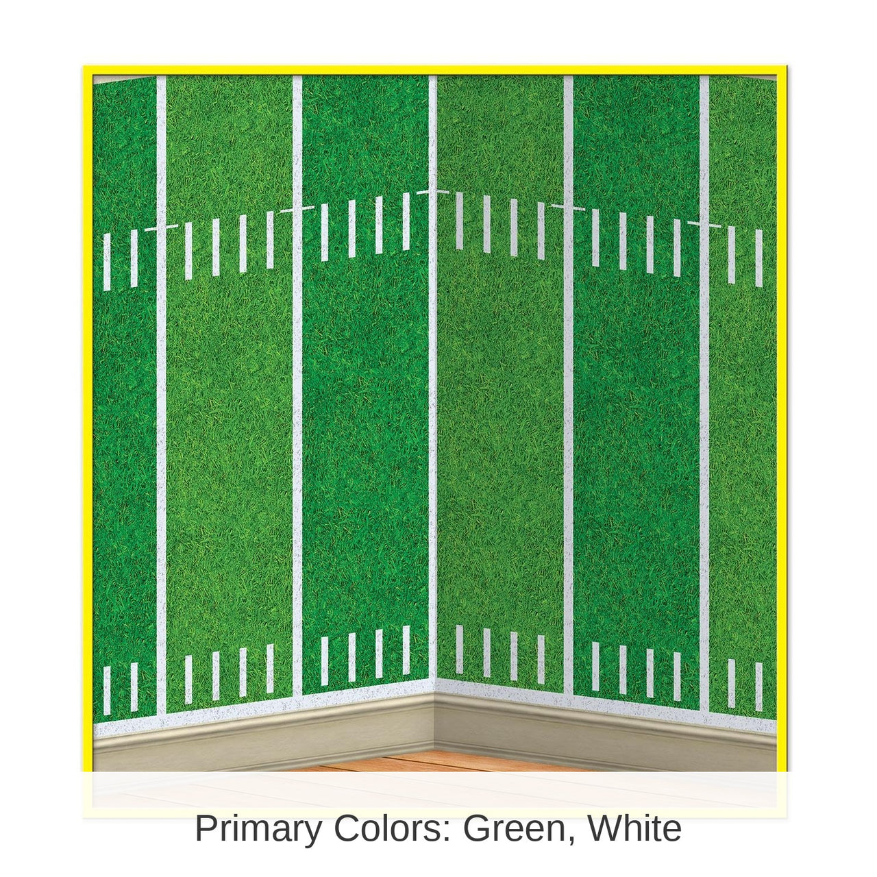 6 Pack Bulk Football Field Party Backdrop