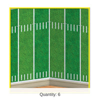 6 Pack Bulk Football Field Party Backdrop