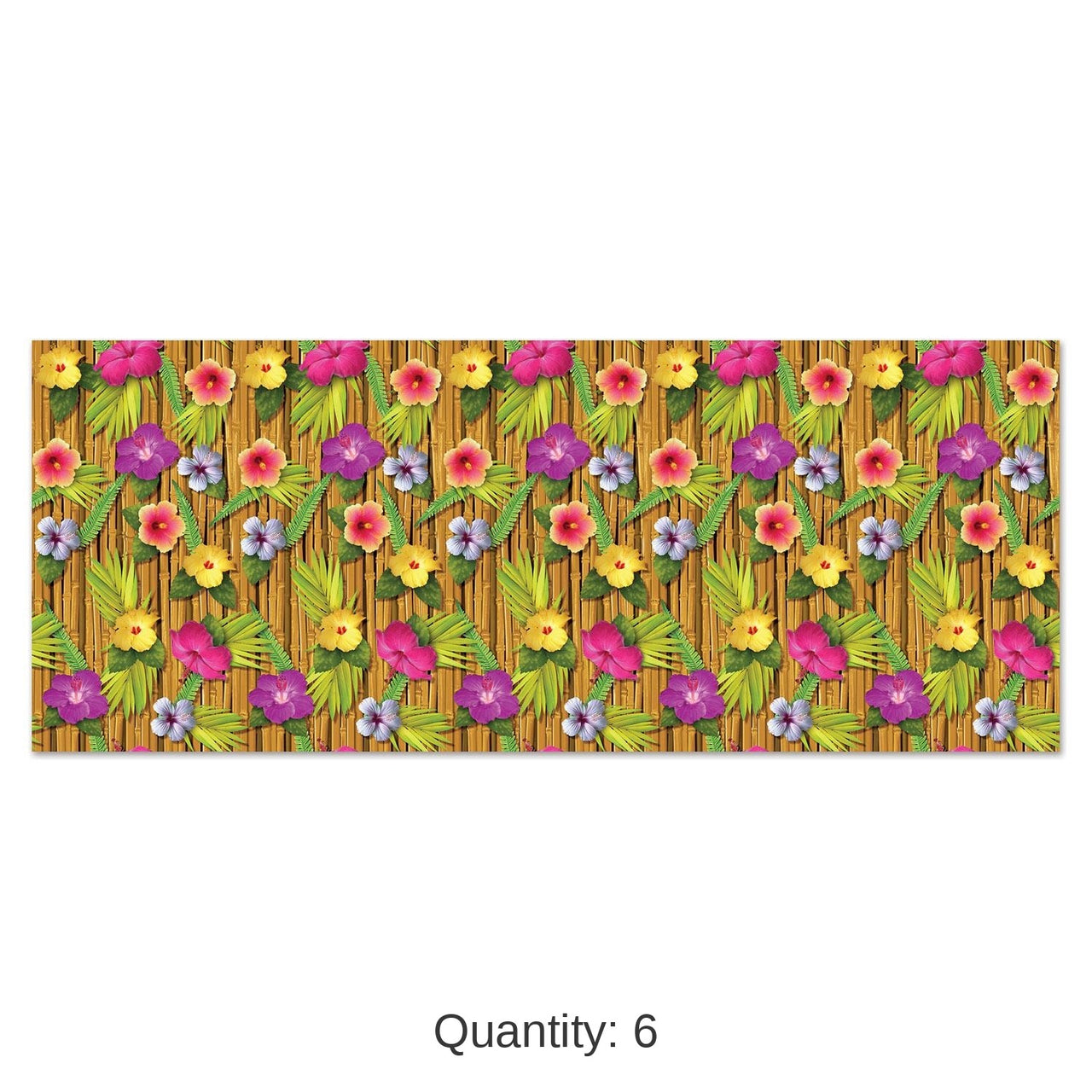 6 Pack Bulk Luau Backdrop