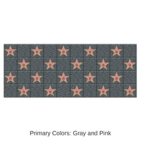 6 Pack Bulk Star Party Backdrop- Grey and Pink