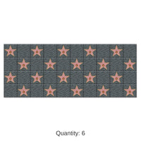 6 Pack Bulk Star Party Backdrop- Grey and Pink