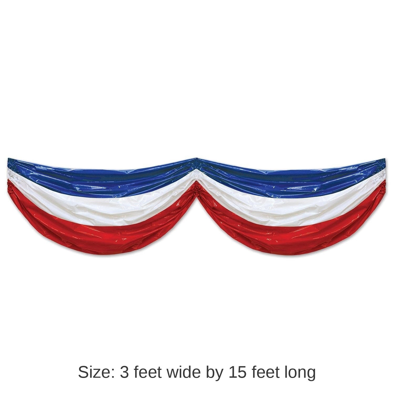 6 Pack Bulk Patriotic Plastic Party Bunting