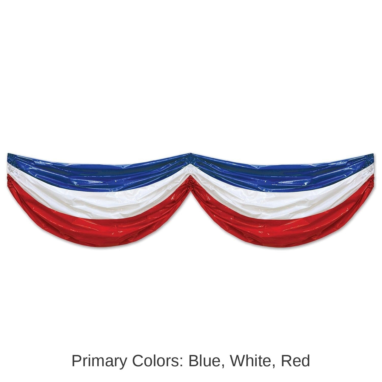 6 Pack Bulk Patriotic Plastic Party Bunting