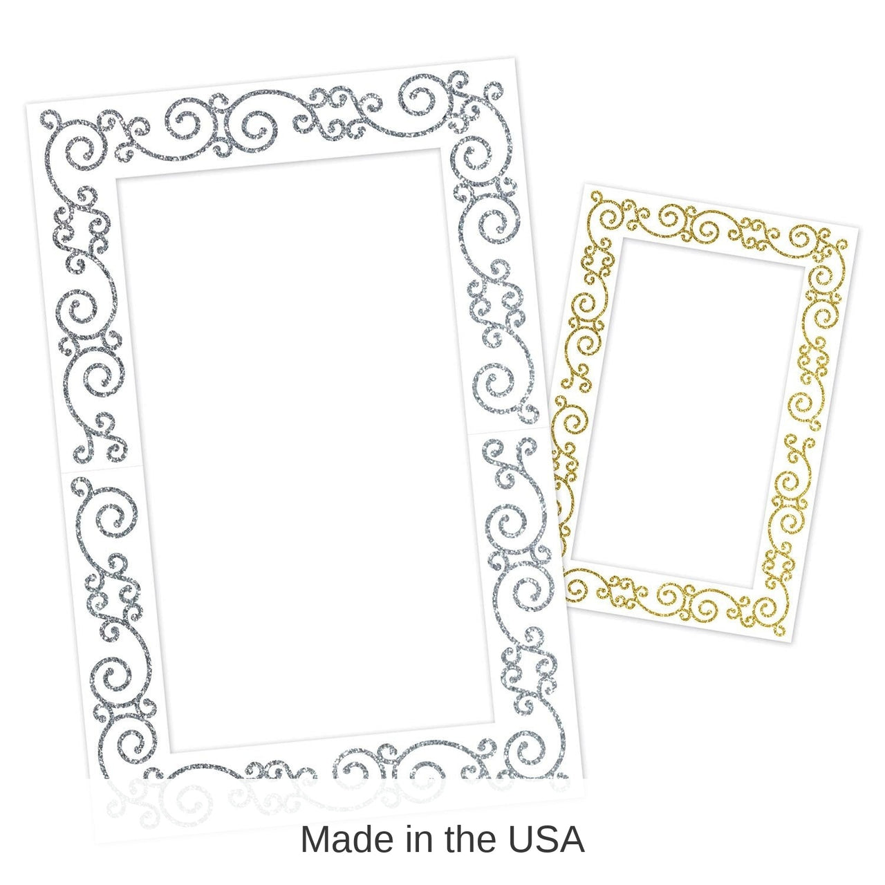 12 Pack Bulk Glittered Photo Fun Frame