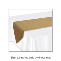 6 Pack Bulk Faux BurlapParty Table Runner