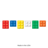 12 Pack Bulk Building Blocks Party Streamer