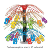 6 Pack Bulk 13th Birthday Party Cascade Centerpiece
