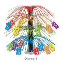 6 Pack Bulk 13th Birthday Party Cascade Centerpiece