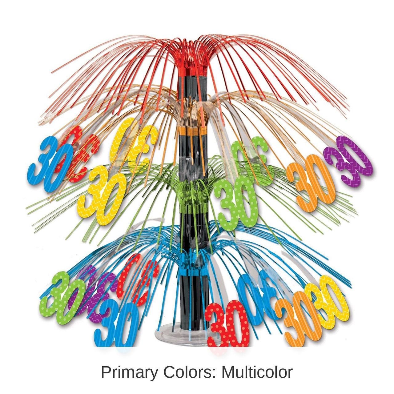 6 Pack Bulk 30th Birthday Party Cascade Centerpiece