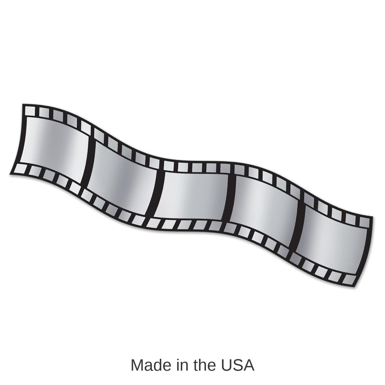 12 Pack Bulk 25 ft Roll of Filmstrip Metallic Party Decorating Material