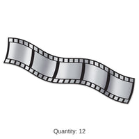 12 Pack Bulk 25 ft Roll of Filmstrip Metallic Party Decorating Material