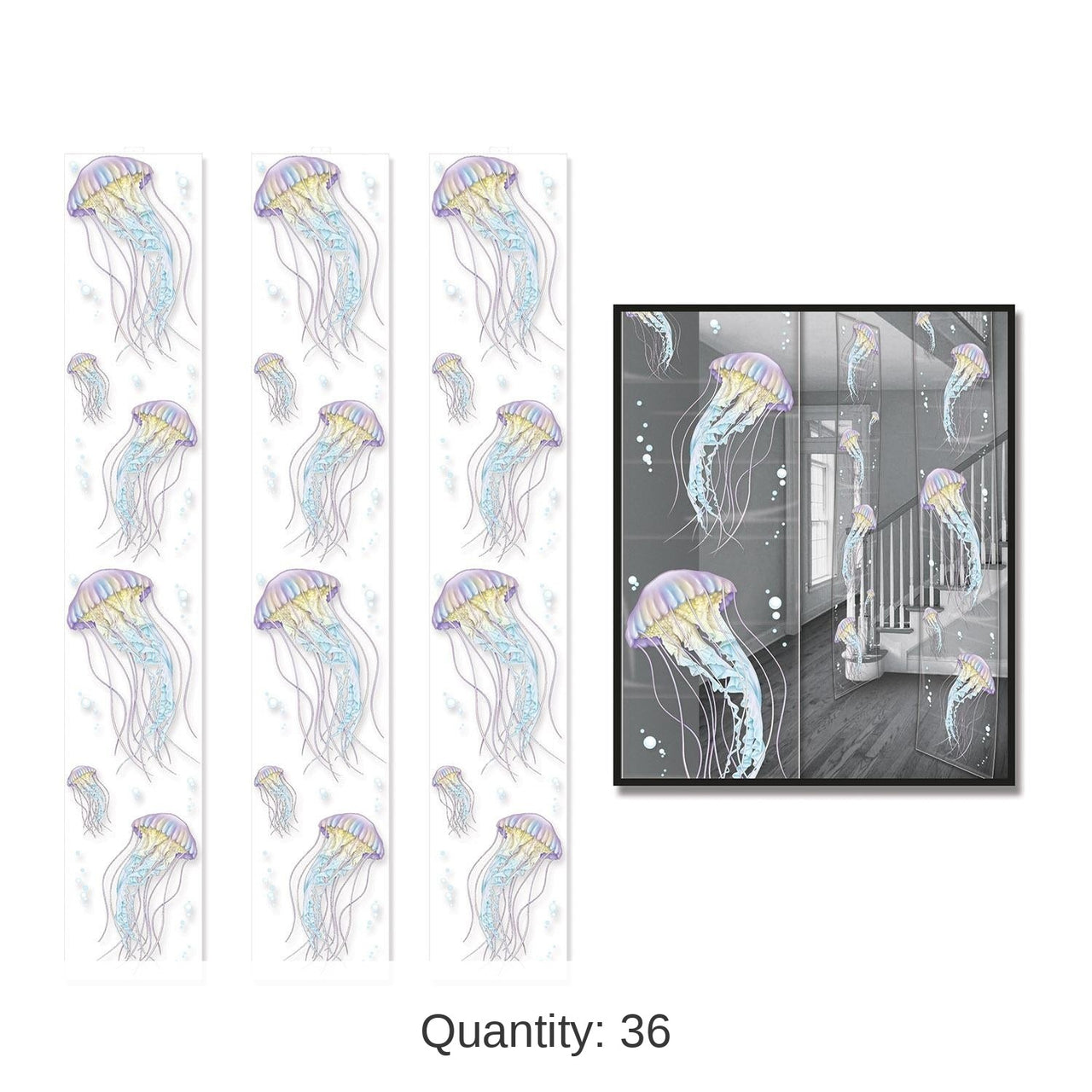 36 Pack Bulk Jellyfish Party Panels