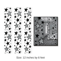 36 Pack Bulk Star Party Panels Black and Silver