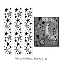 36 Pack Bulk Star Party Panels Black and Silver