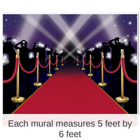 6 Pack Bulk Red Carpet Insta-Mural Party Photo Op