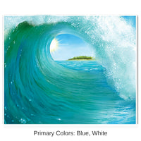 6 Pack Bulk Luau Party Surf Wave Insta-Mural Decoration
