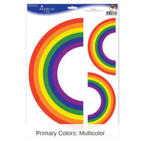 36 Piece Bulk Rainbow Party Clings