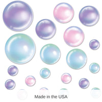 240 Pack Bulk Bubble Party Cutouts