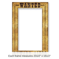 12 Pack Bulk Western Wanted Party Photo Fun Frame