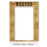 12 Pack Bulk Western Wanted Party Photo Fun Frame