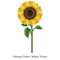 12 Pack Bulk Sunflower Party Cutout
