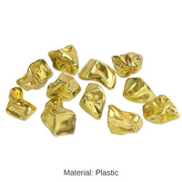 24 Pack Bulk Plastic Gold Nuggets (1.06 Oz per Pack)