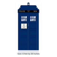 12 Pack Bulk Police Call Box Party Plastic Door Cover