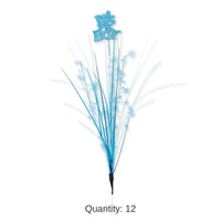 12 Pack Bulk Glittered It's A Boy Metallic Star Spray
