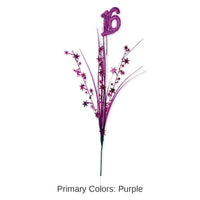 12 Pack Bulk Glittered 16th Birthday Party Metallic Star Spray