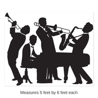 6 Pack Bulk Roaring 20's Jazz Band Party Insta-Mural
