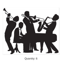 6 Pack Bulk Roaring 20's Jazz Band Party Insta-Mural