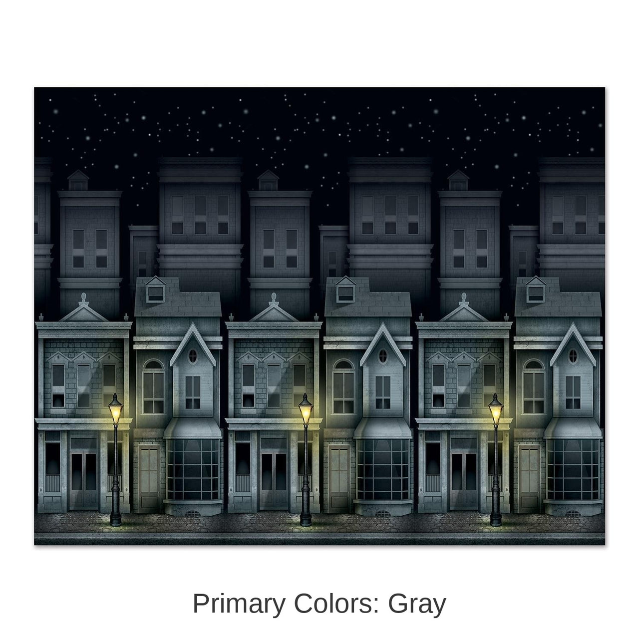 6 Pack Bulk Victorian Townscape Party Backdrop