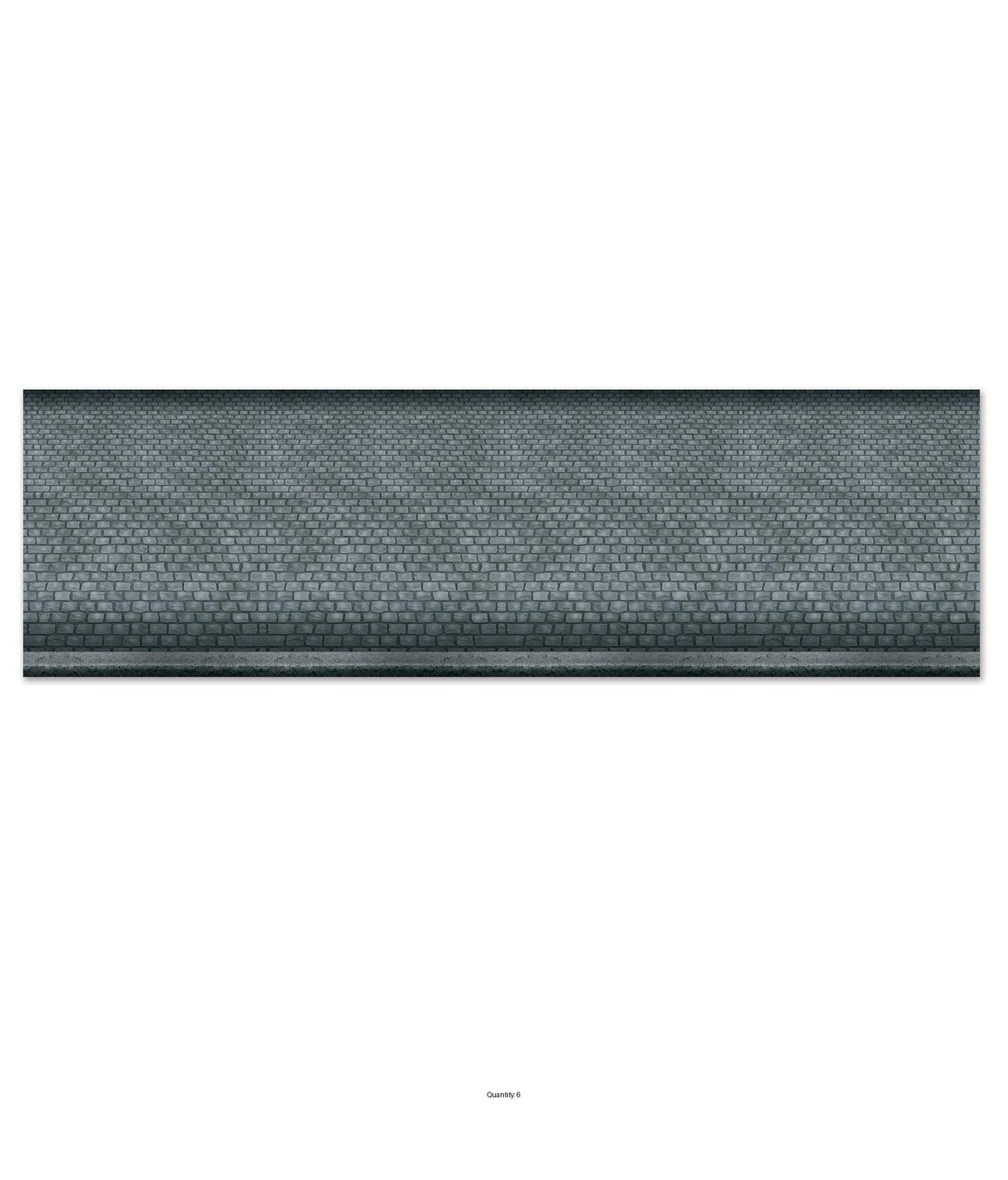 6 Pack Bulk Cobblestone Street Party Border Trim