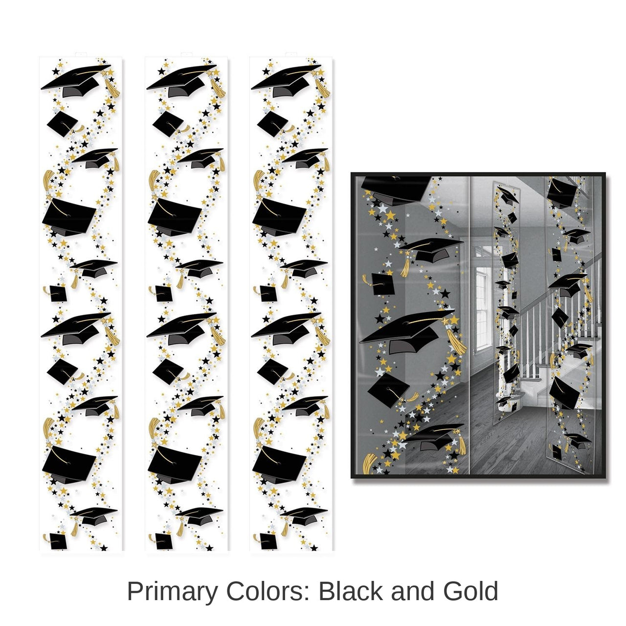 36 Pack Bulk Grad Caps Graduation Party Panels