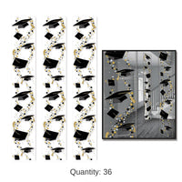 36 Pack Bulk Grad Caps Graduation Party Panels