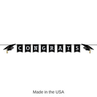 12 Pack Bulk Congrats Grad Graduation Party Streamer
