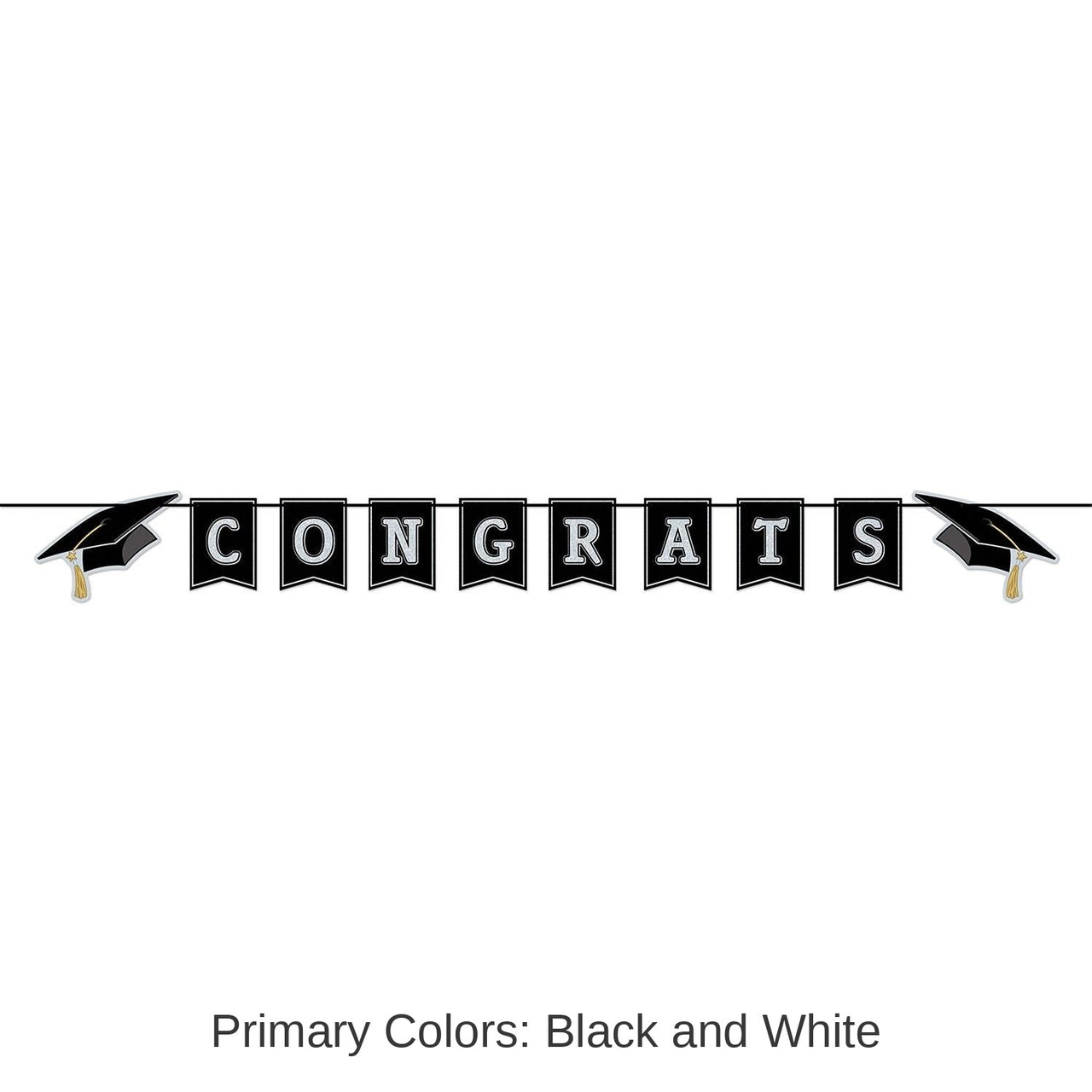 12 Pack Bulk Congrats Grad Graduation Party Streamer