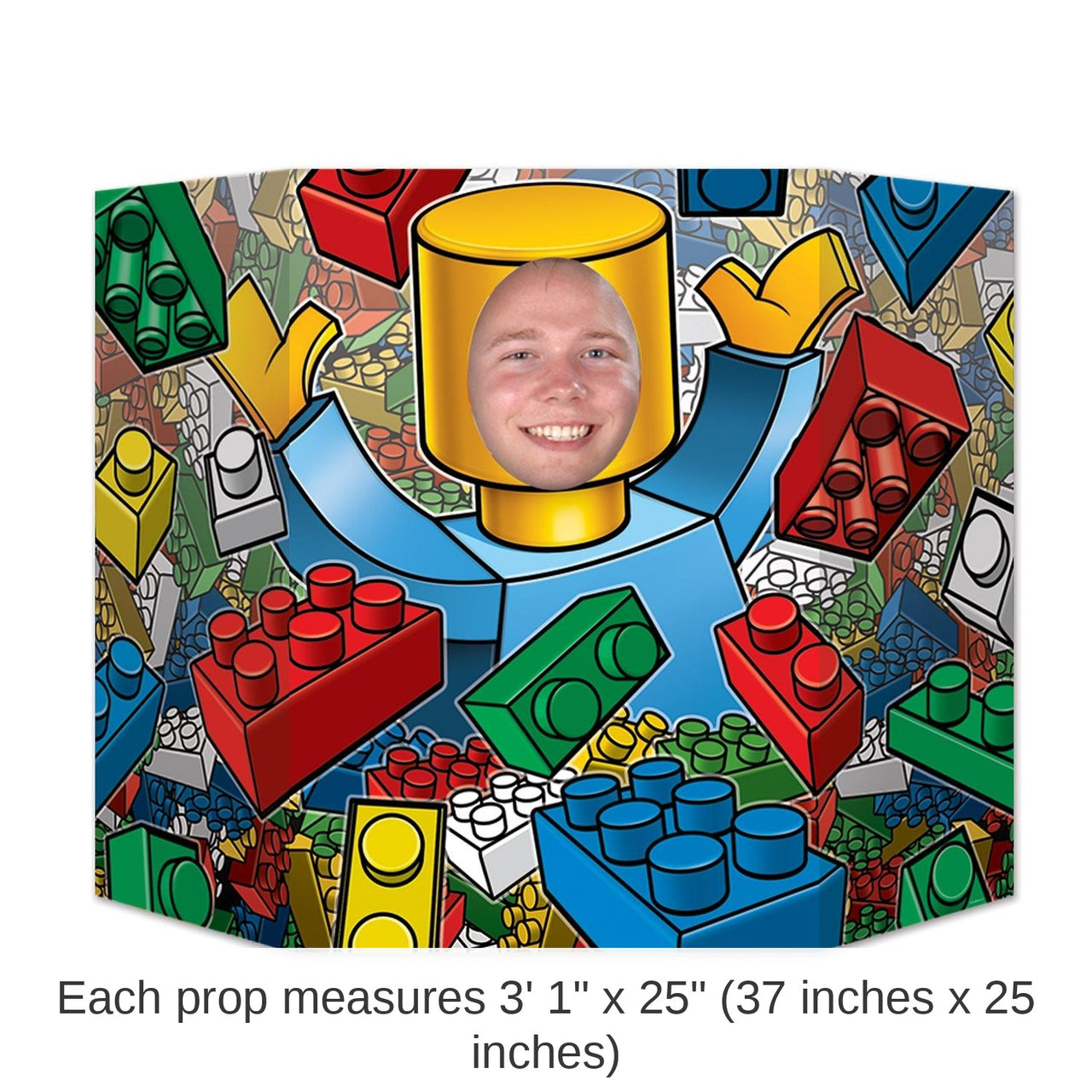 6 Pack Bulk Building Blocks Party Photo Prop