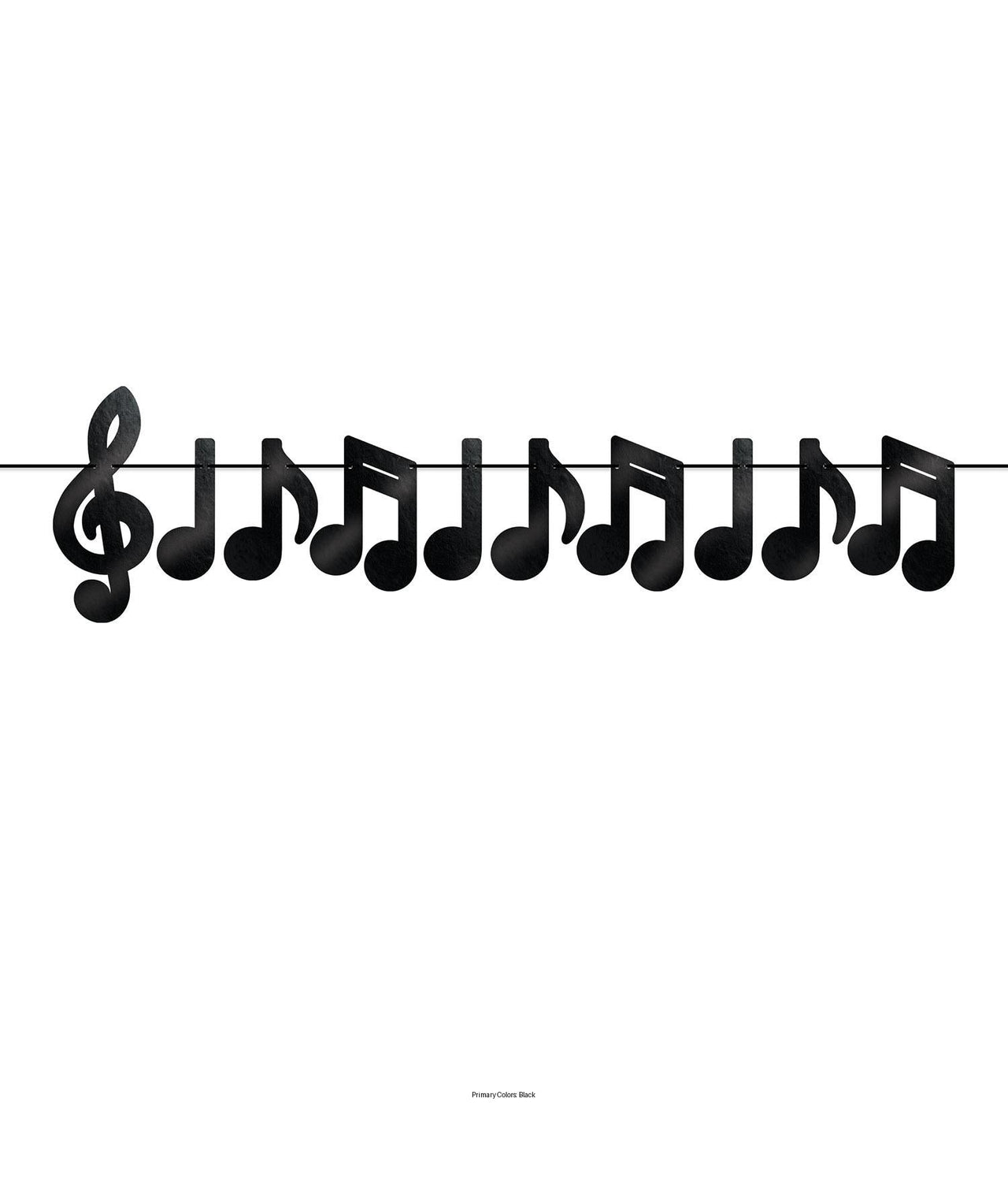12 Pack Bulk Foil Musical Notes Party Streamer