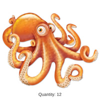12 Pack Bulk Jointed Octopus Party Decoration